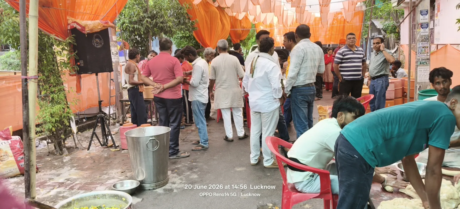 A grand beautiful event and Bhandara was organized at Gulachin Temple in the capital Lucknow.