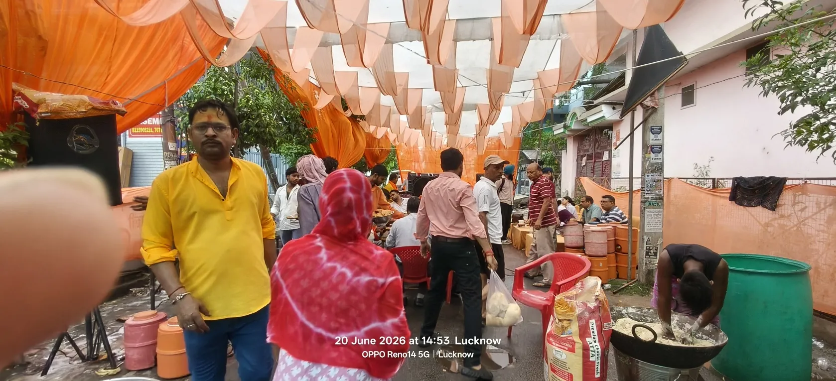 A grand beautiful event and Bhandara was organized at Gulachin Temple in the capital Lucknow.