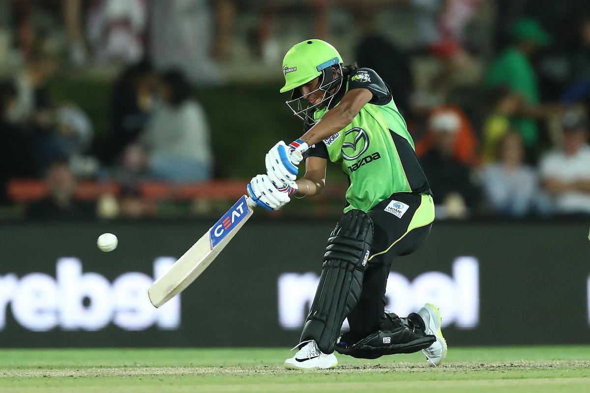 Harmanpreet Kaur became the first Indian player to land an overseas contract when she was signed by Sydney Thunder in the Women’s Big Bash League in 2016. Harmanpreet Kaur became the first Indian player to land an overseas contract when she was signed by Sydney Thunder in the Women’s Big Bash League in 2016.