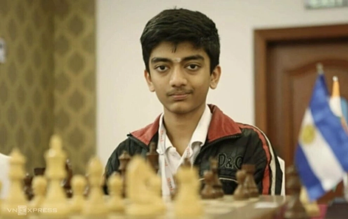 Indian Grandmaster Gulesh Dommaraju at the HDBank Open international tournament in Ho Chi Minh City in March 2019. Photo by Read/Xuan Binh