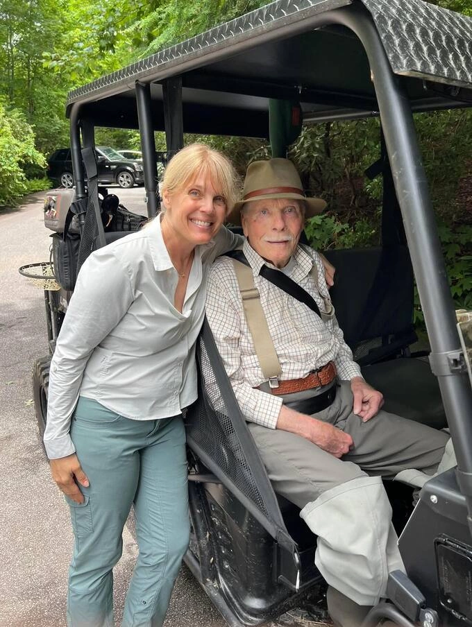 Laura Turner Seydel and her father Ted Turner. Photo from Instagram/@lauraturnerseydel