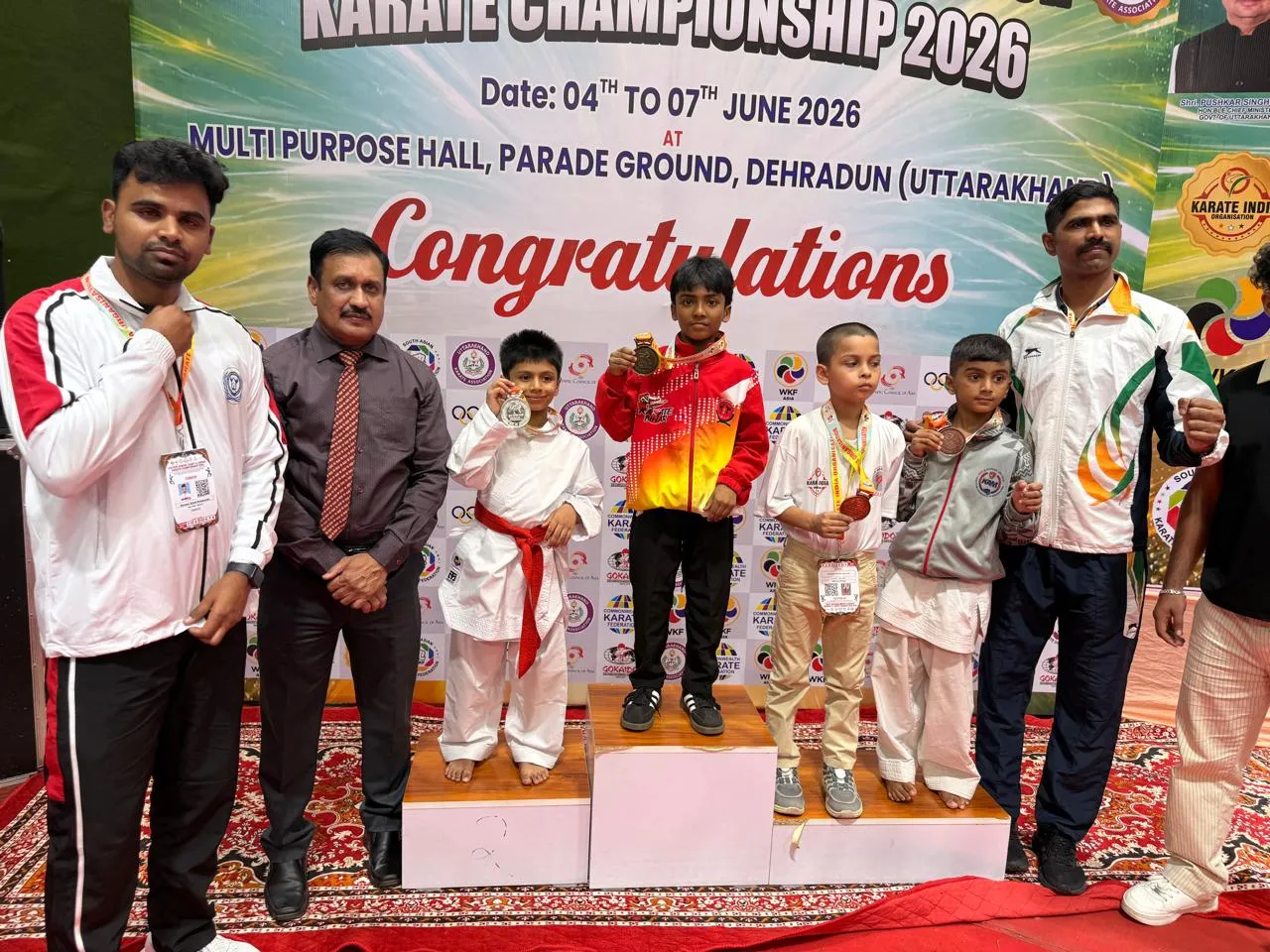 Geetank Ayush won gold medal in Junior National Karate Championship