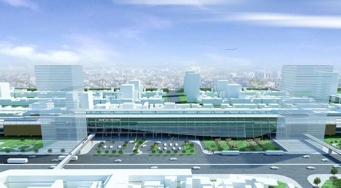 A rendering of Giap Bat station. Image courtesy of Hanoi Peoples Committee