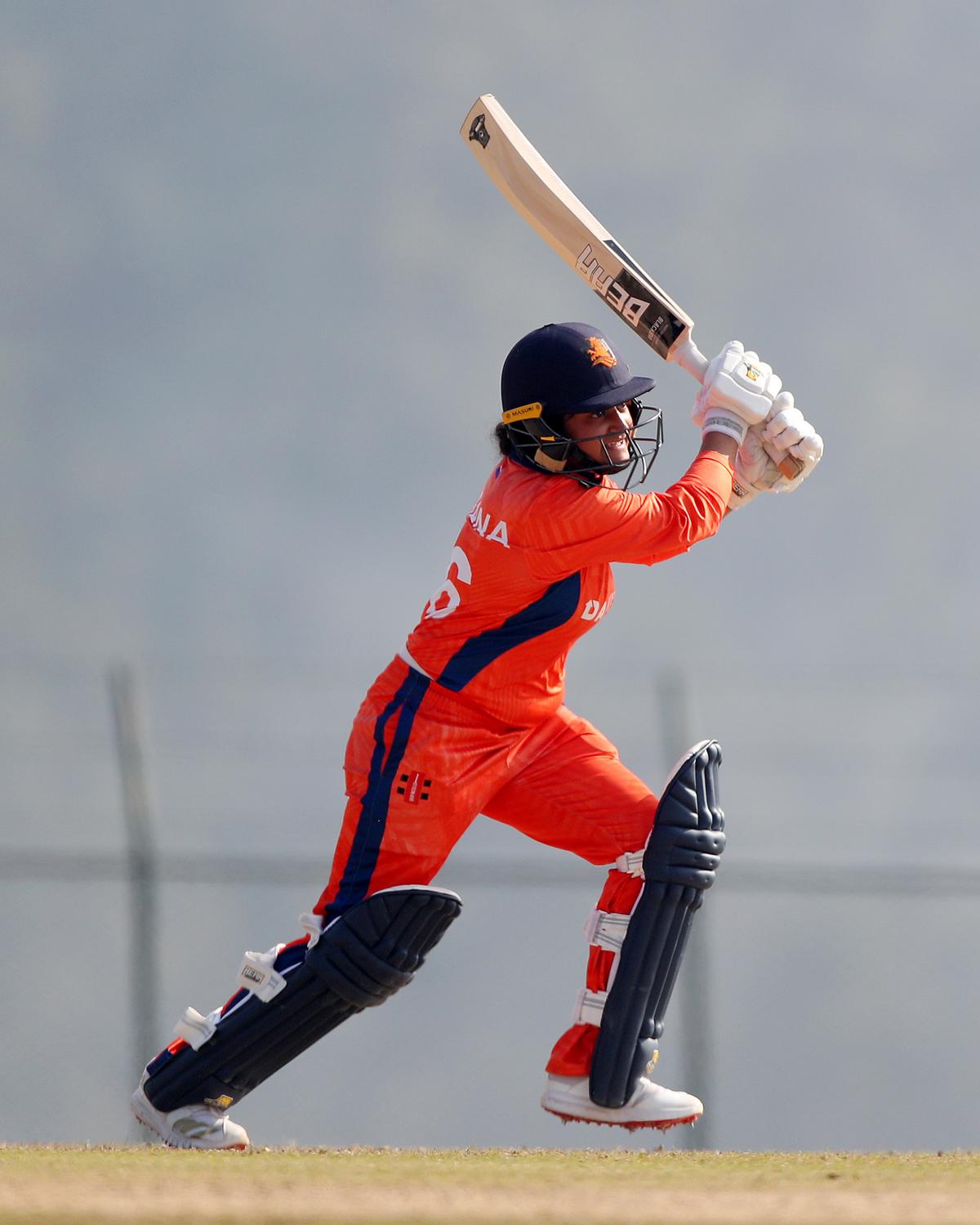 Sanya Khurana of Netherlands in action during the ICC Women´s T20 World Cup 2026 Qualifier. Sanya Khurana of Netherlands in action during the ICC Women´s T20 World Cup 2026 Qualifier.