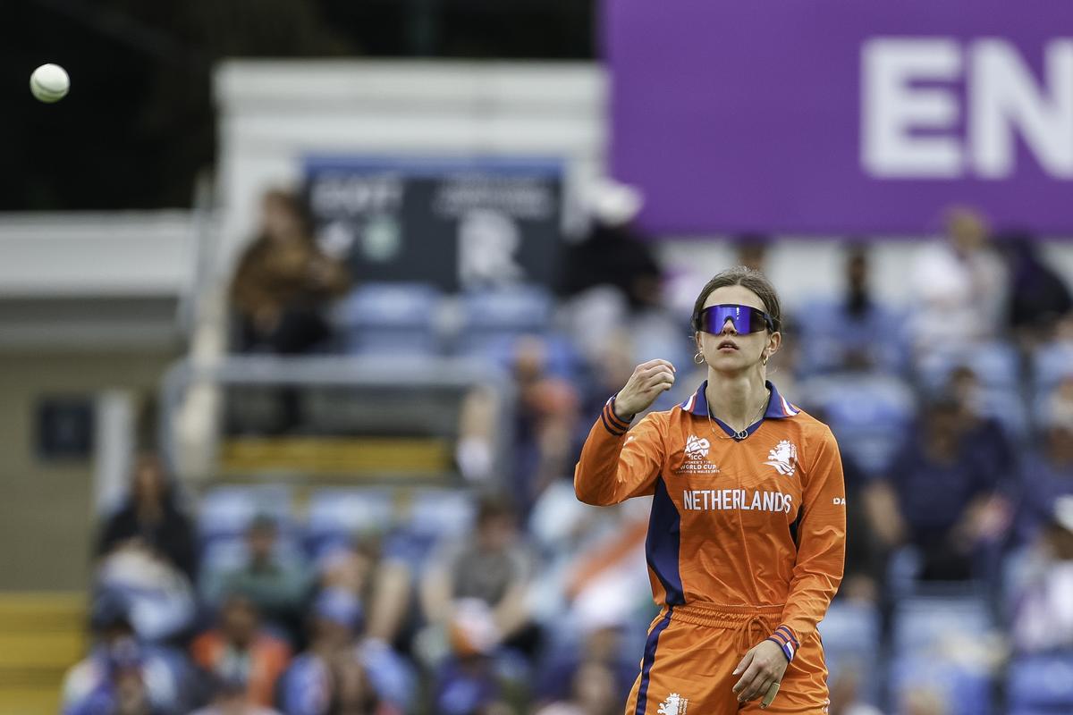 Silver Siegers of the Netherlands during the ICC Women's T20 World Cup Group 1 match between India and the Netherlands at Headingley Cricket Ground in 2026. Silver Siegers of the Netherlands during the ICC Women's T20 World Cup Group 1 match between India and the Netherlands at Headingley Cricket Ground in 2026.
