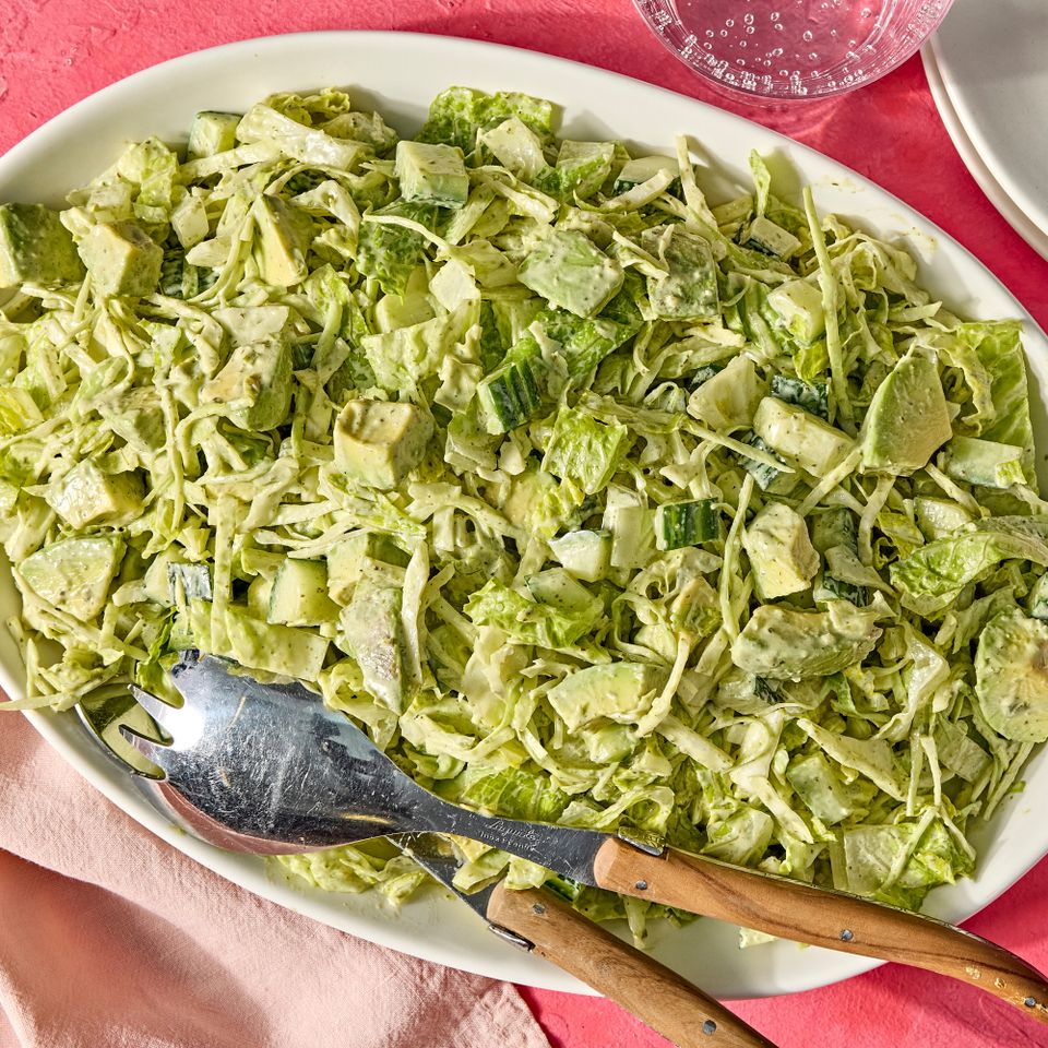 A recipe image of High-Protein Green Goddess Salad Credit: Photographer: Jen Causey, Food Stylist: Julian Hensarling, Prop Stylist: Christina Daley.