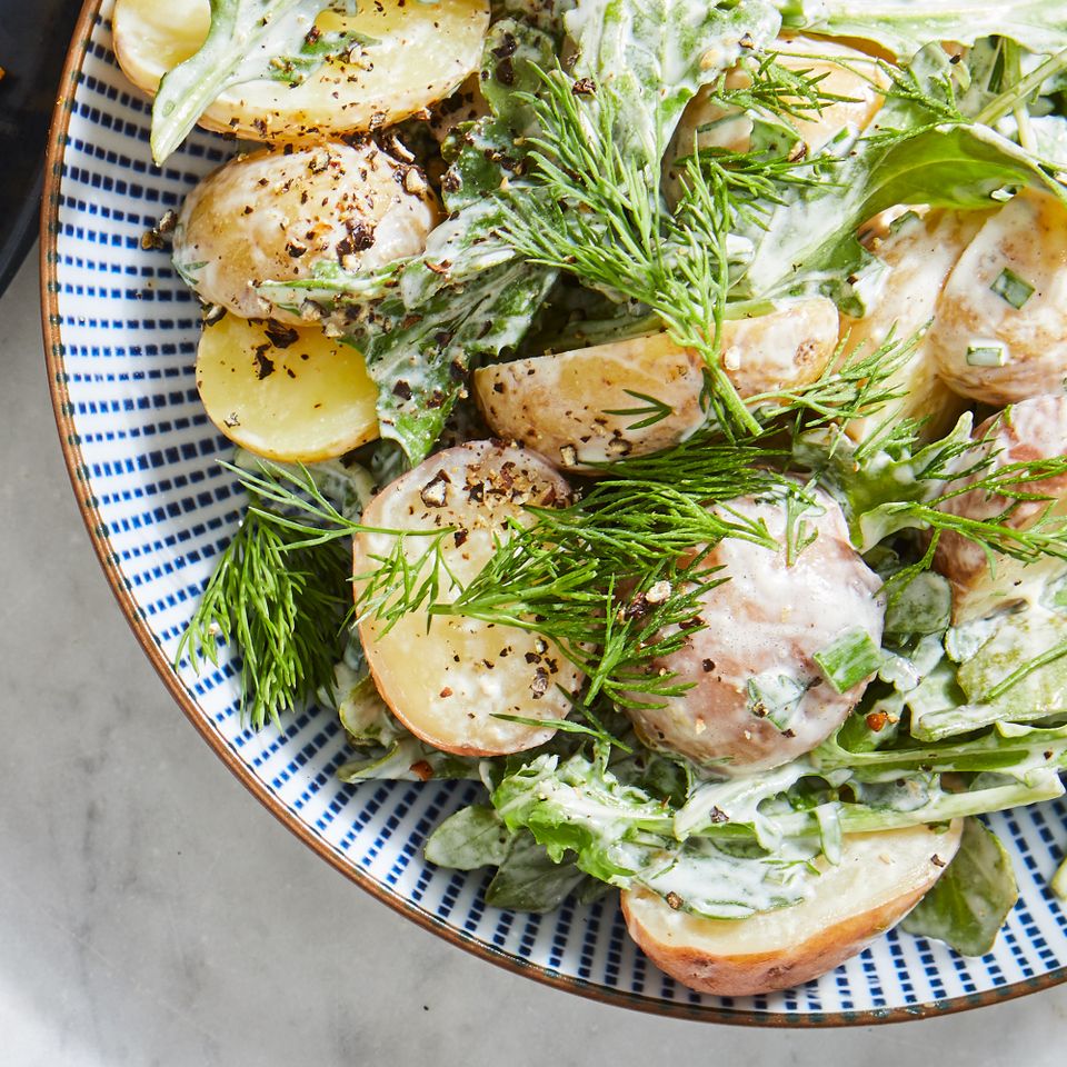 Arugula & Potato Salad with Herbs Credit: Jason Donnelly