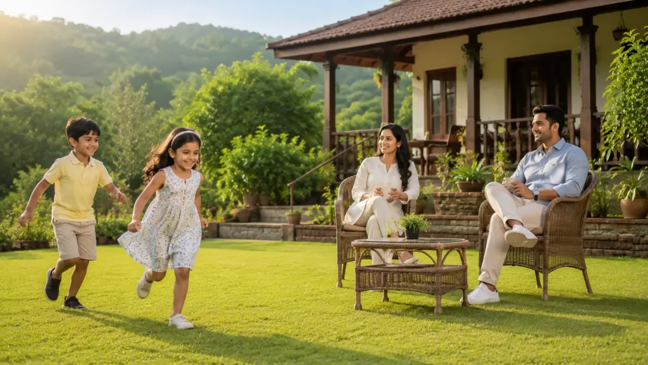 Family enjoying quality time together during a short relaxing getaway