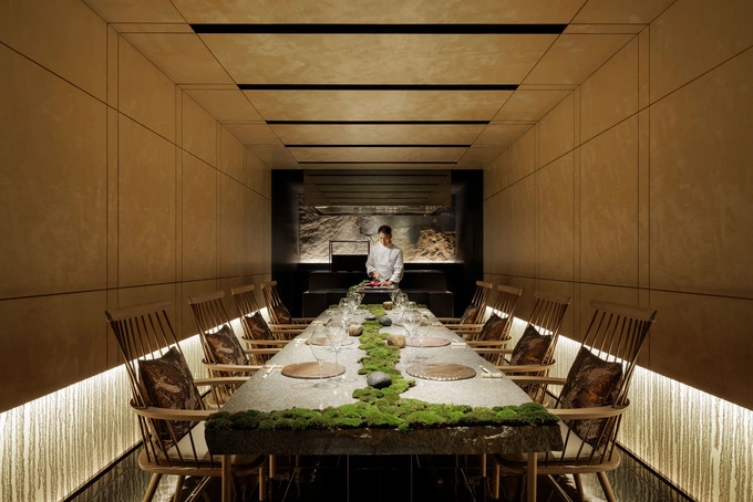 Chefs table by Katsuhito Inoue at Ritz-Carlton, Kyoto. Photo courtesy of Marriott Luxury Group