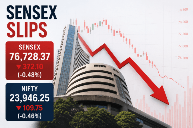 Sensex falls 372 points, Nifty slips below 24,000 as West Asia tensions rattle markets