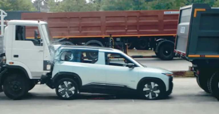 tata sierra ev safety crash test