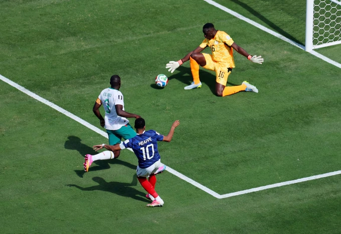 Kylian Mbappe scored the opening goal in the France - Senegal 2026 World Cup group stage match at MetLife Stadium, New Jersey, USA on June 16, 2026. Photo: Reuters
