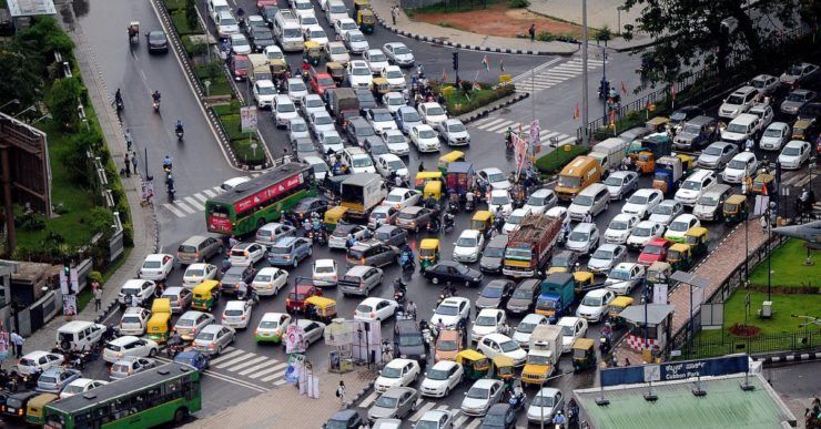 traffic in india
