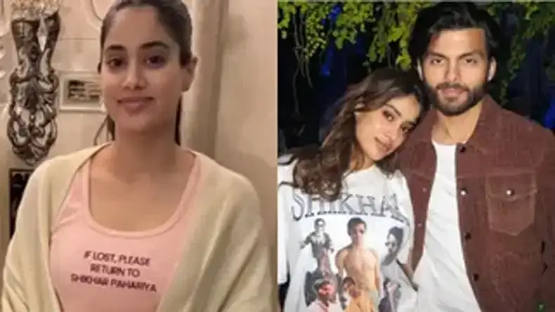 Jhanvi Kapoor wrote a lovely caption for her boyfriend in night suit, fans got excited