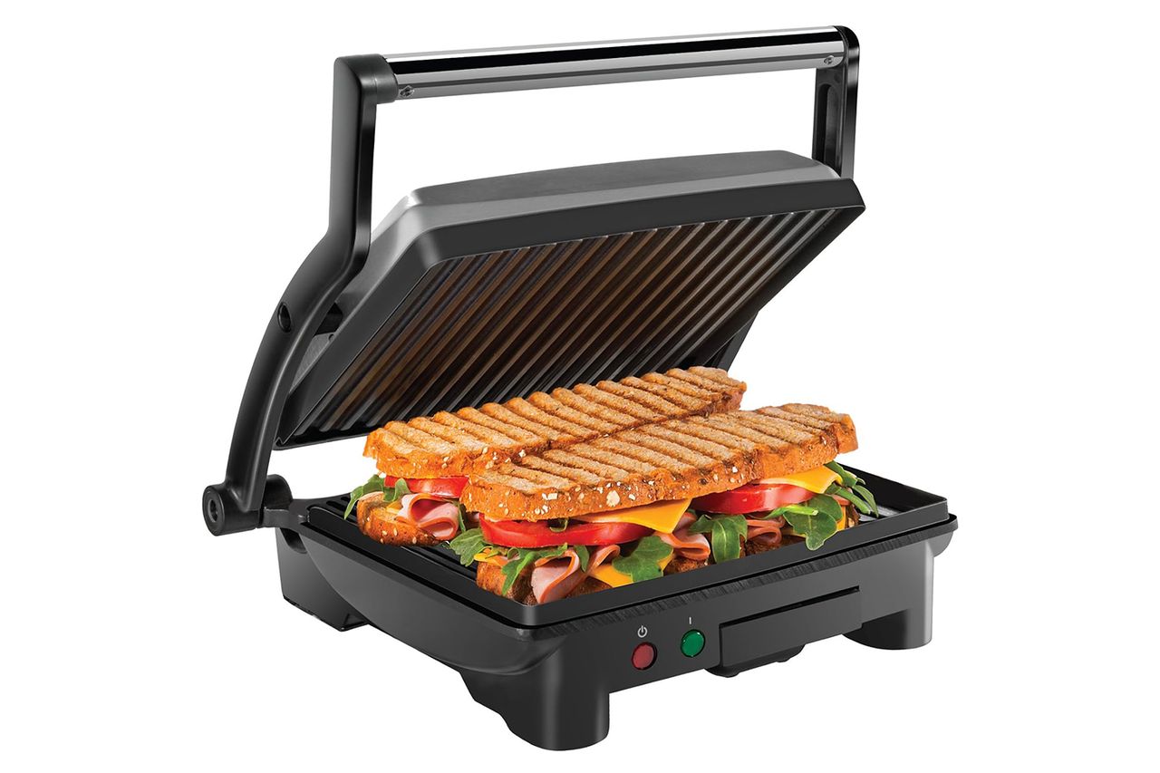Chefman Panini Press Grill and Gourmet Sandwich Maker Non-Stick Coated Plates Credit: Amazon