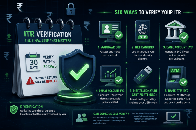 Missed ITR Verification Deadline? Here's How To Complete It And The Six Official Ways To Do It