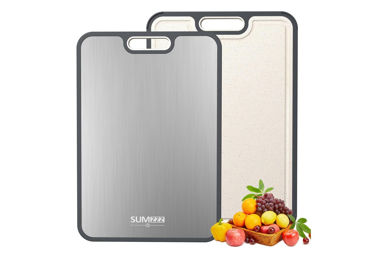 Sumzzz Titanium Cutting Board Credit: Amazon