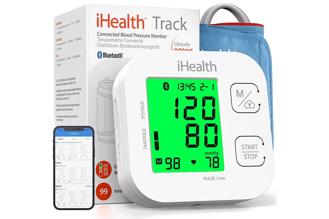 iHealth Track Smart Upper Arm Blood Pressure Monitor Credit: Amazon