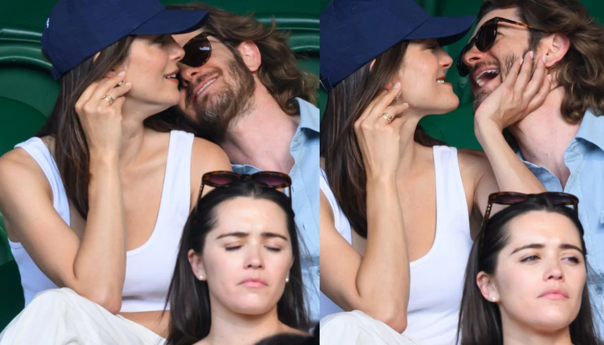 Andrew Garfield makes PDA packed appearance with Monica Barbaro at Wimbledon