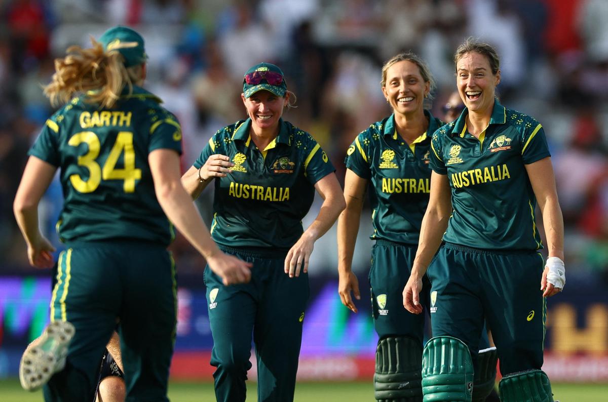 Beth Mooney, Ashleigh Gardner, Ellyse Perry (from left to right) are all veterans of multiple T20 World Cup victories for Australia.