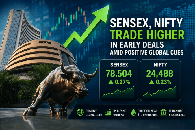 Sensex, Nifty trade higher in early deals amid positive global cues Sensex, Nifty trade higher in early deals amid positive global cues