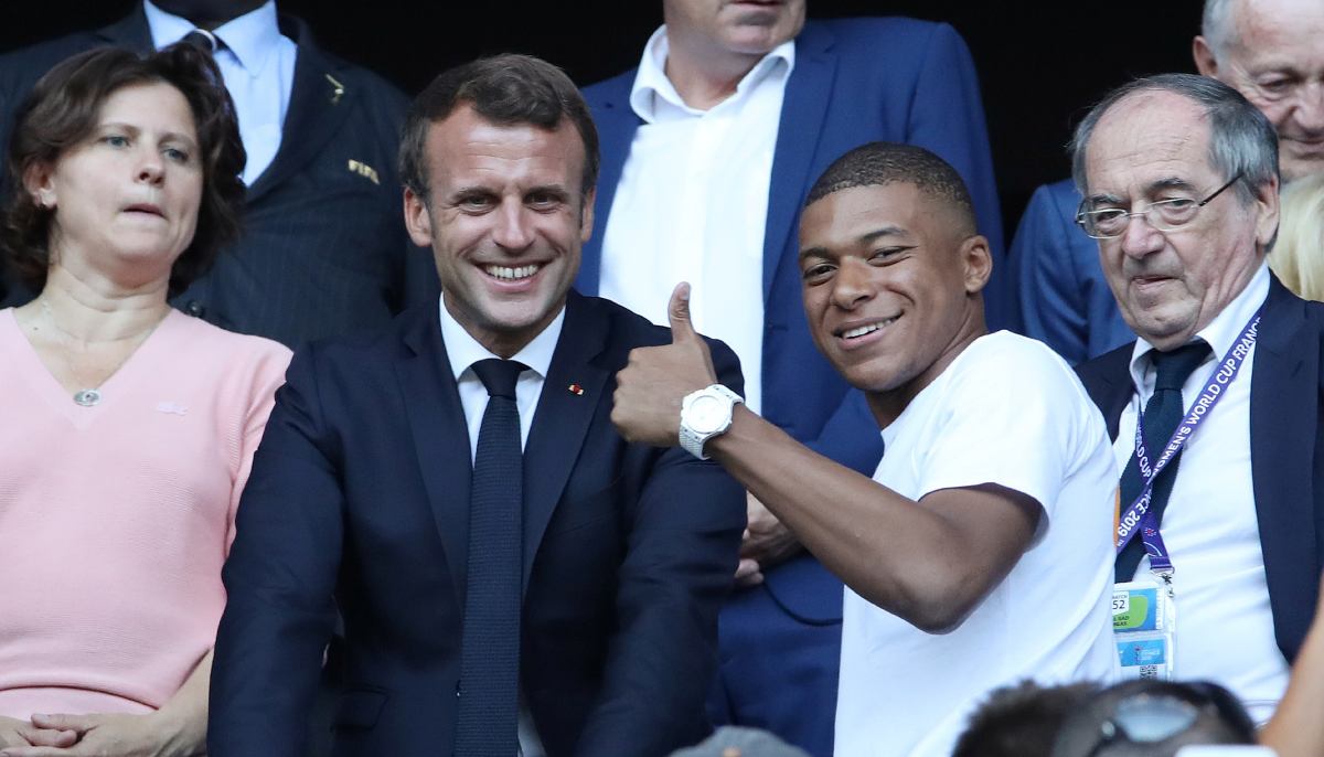 Kylian Mbappe gets support of French president Emmanuel Macron