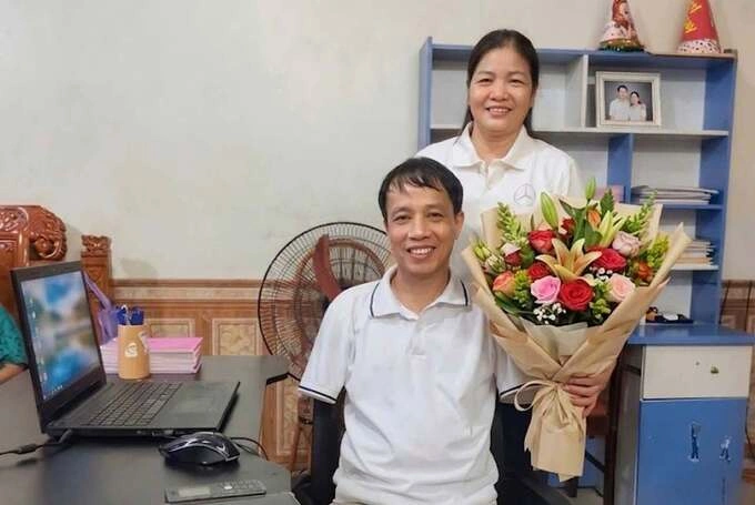 Mr. Thang with his wife on the occasion of their 17th wedding anniversary, June 2026. Character photo provided
