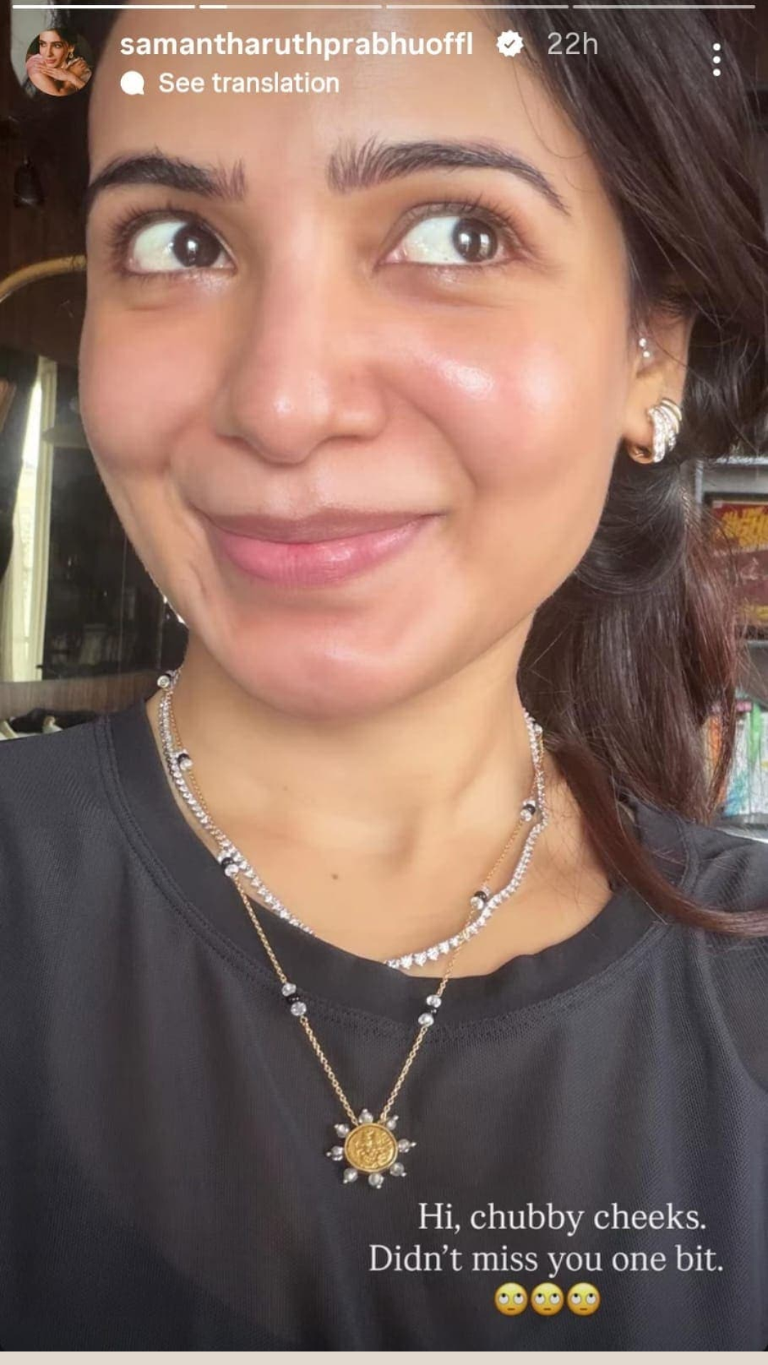 Samantha Ruth Prabhu Instagram Story