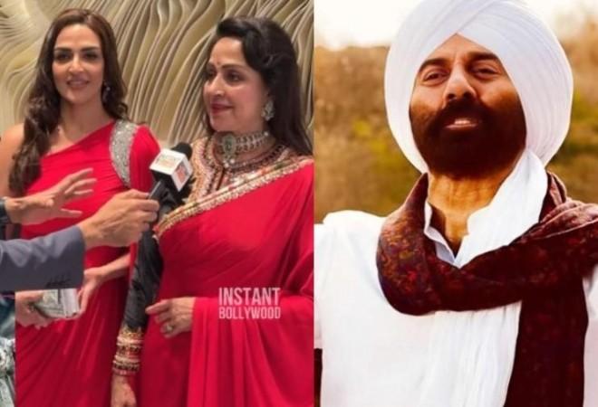Hema Malini, Esha Deol, Sunny Deol Hema Malini, Esha Deol, Sunny Deol