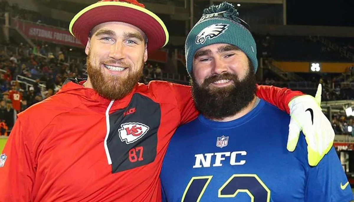 Travis Kelce and Jason Kelce.