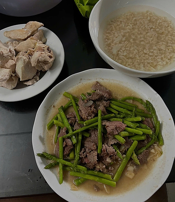 Long's weight loss menu. Photo: Provided by the character