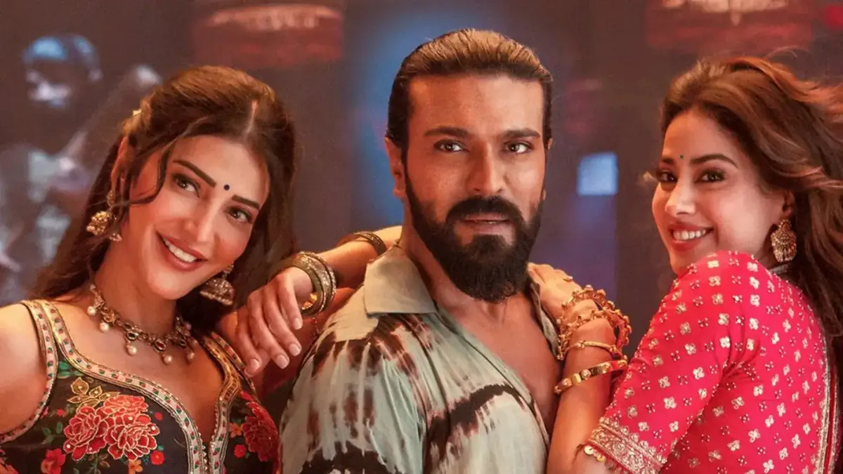 Shruti Haasan, Ram Charan and Janhvi Kapoor