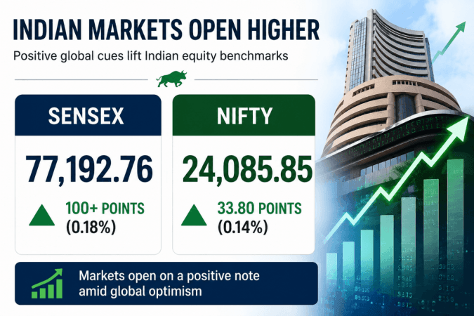 Sensex rises over 100 points, Nifty opens above 24,000 amid positive global markets
