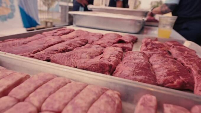 The Argentina team brought half a ton of beef to the World Cup to support the players