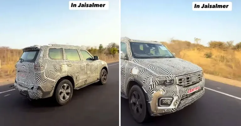 mahindra scorpio n facelift spied mahindra scorpio n facelift spied