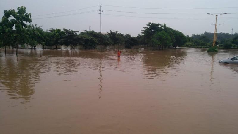 Flash flood in Jammu