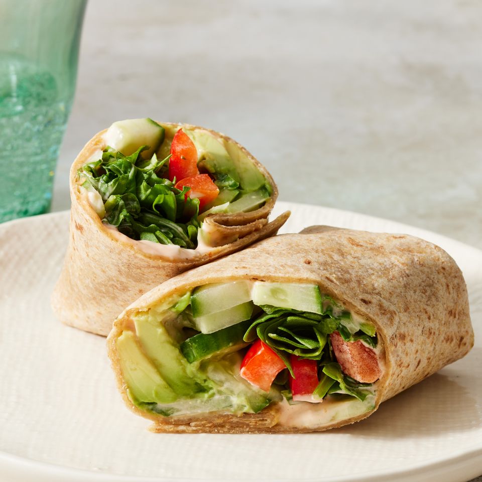 Cucumber & Avocado Wrap Credit: Rachel Marek