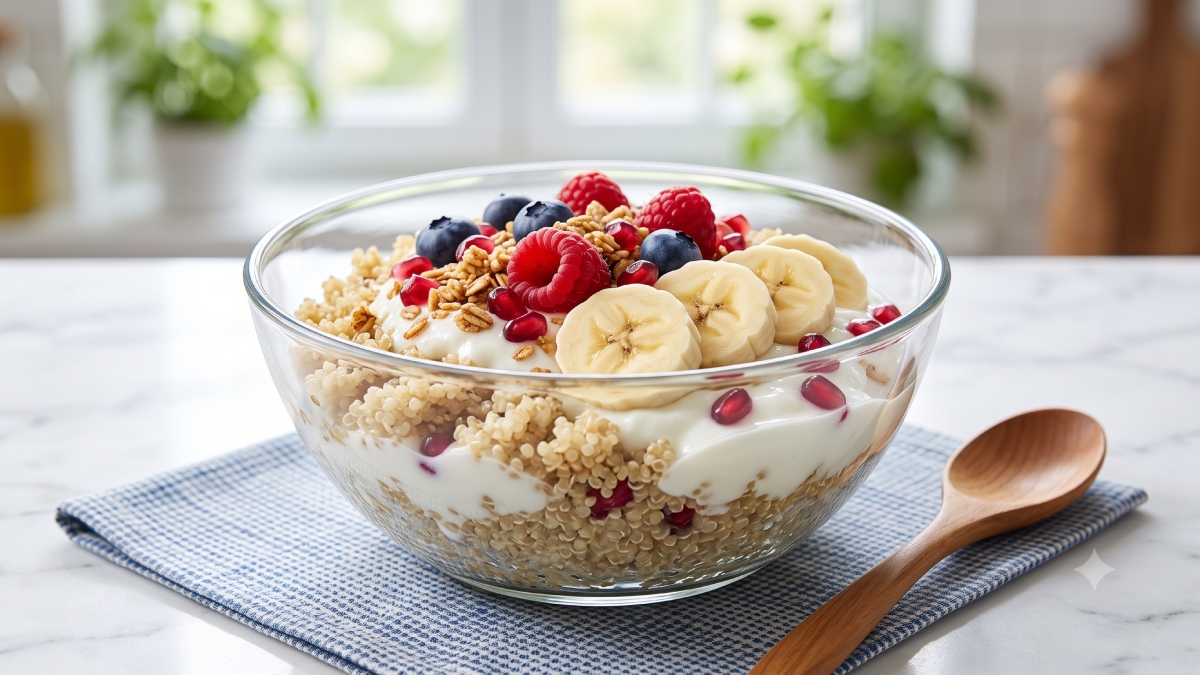 Quinoa rich in protein and fiber