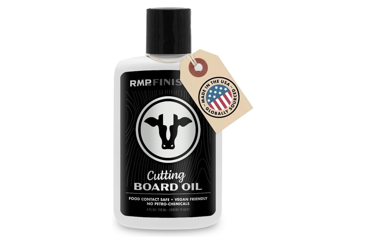 RMP Finishes Cutting Board Oil for Wood Butcher Block, Charcuterie, Food Grade Finish, 4oz Credit: Amazon