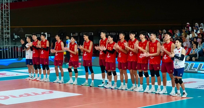 Vietnam players celebrate after beating Thailand the final of the second leg of the SEA V Cup at Jakarta, Indonesia on July 26, 2026. Photo by TVA