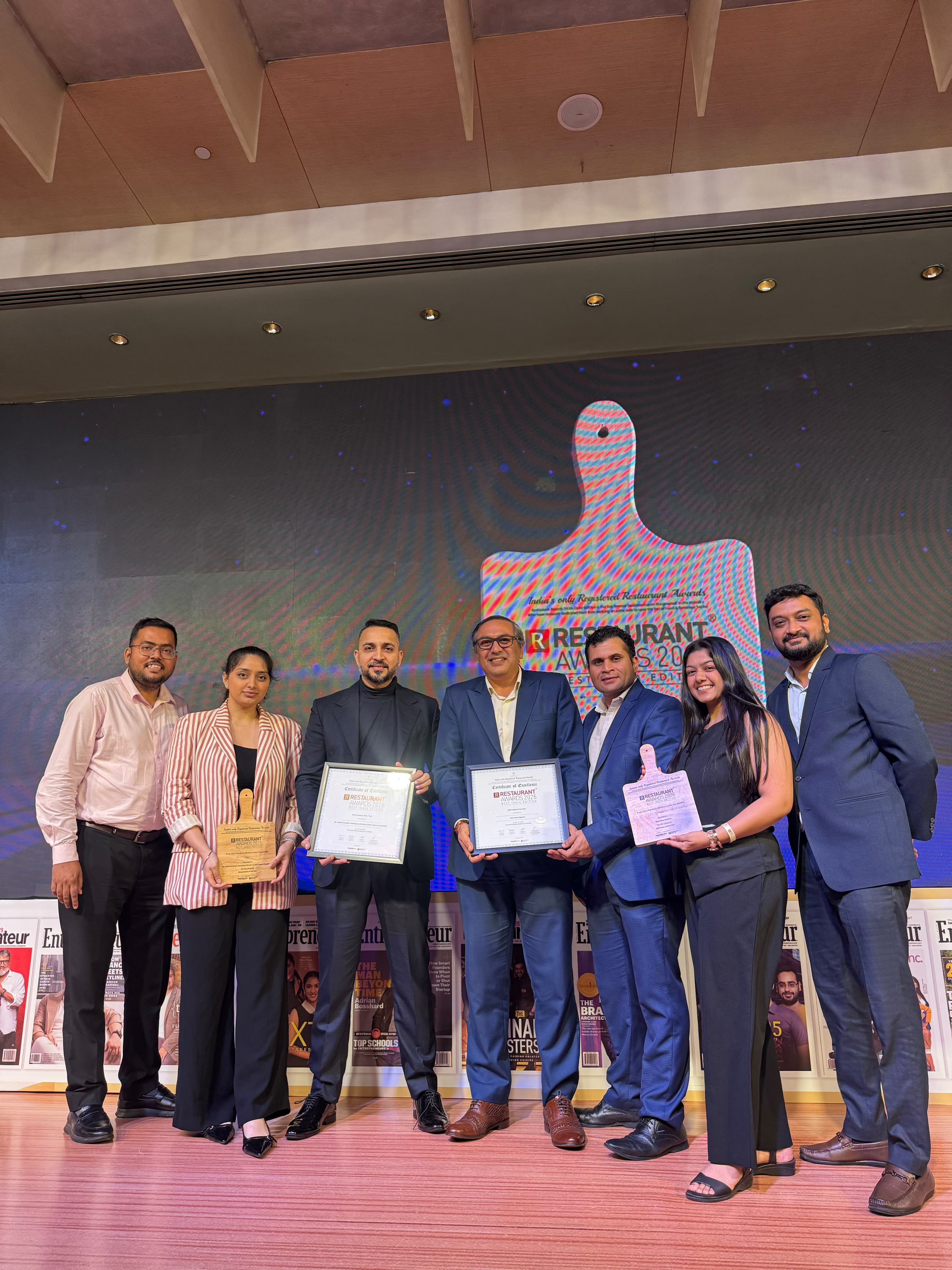 Aspect Group Wins Big at the Restaurant India Awards; Hitesh Keswani and Nom Nom Express Take Top Honours