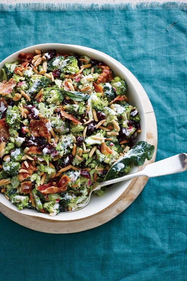 Cranberry Almond Broccoli Salad Credit: Iain Bagwell Styling: Heather Chadduck Hillegas