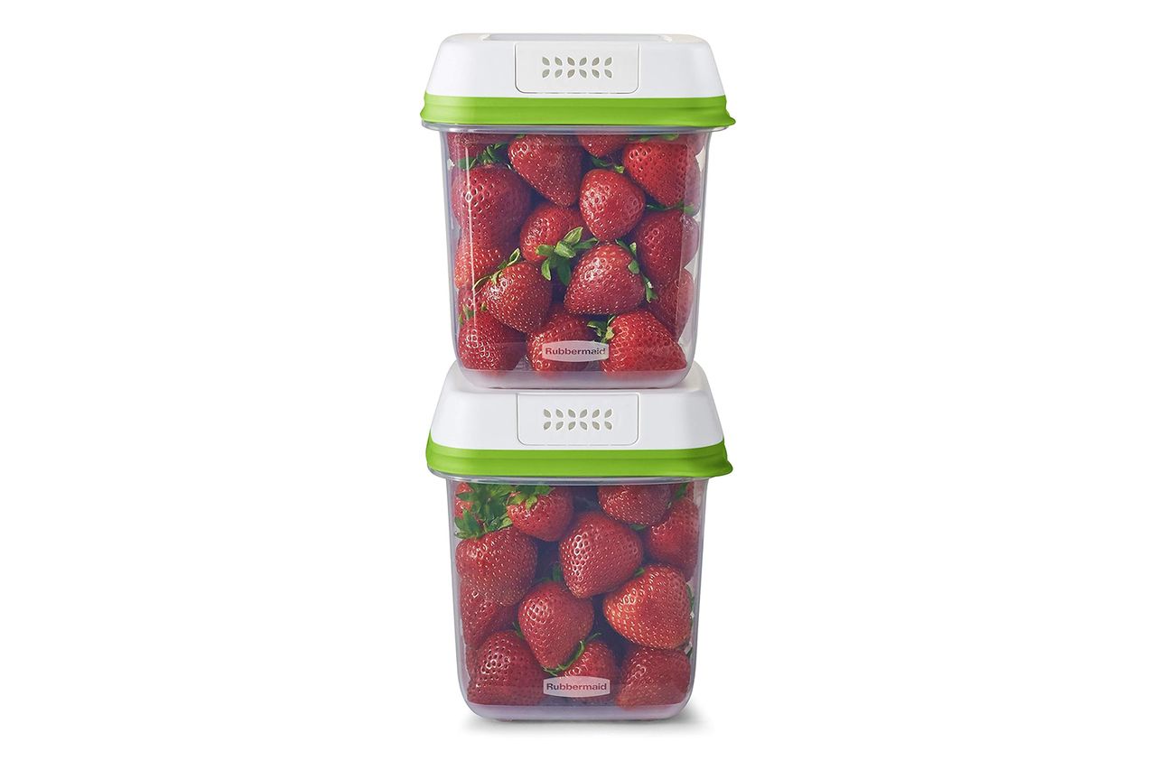 Rubbermaid FreshWorks Produce Saver, Medium Produce Storage Containers, 2 Pack Credit: Amazon