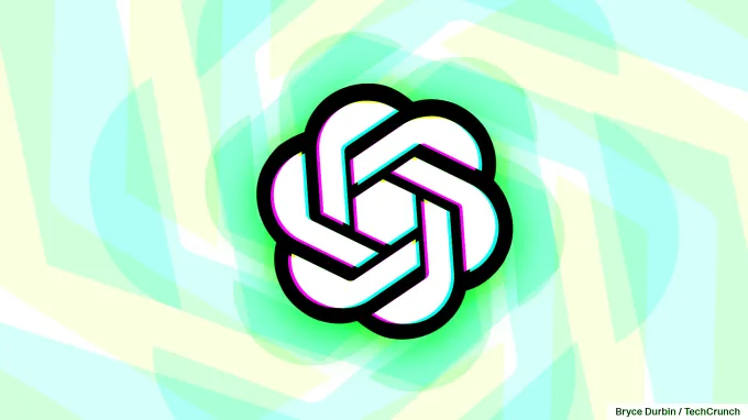 OpenAI logo with spiraling pastel colors (Image Credits: Bryce Durbin / Read)
