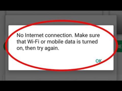 Internet suspended