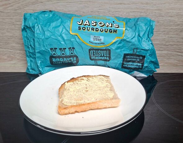 toast on plate toast on plate