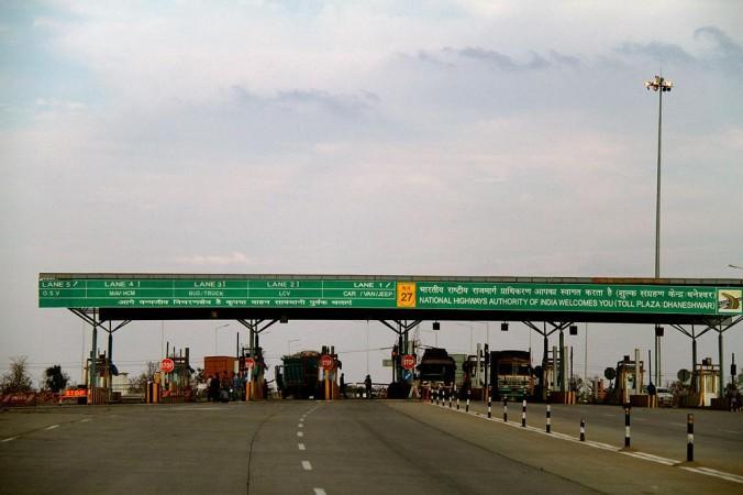 Toll plaza on National Highway