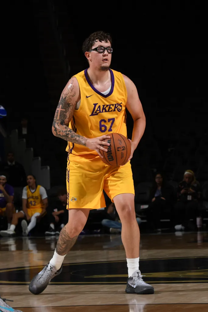 Robbie Avila during a Los Angeles Lakers Summer League game.
