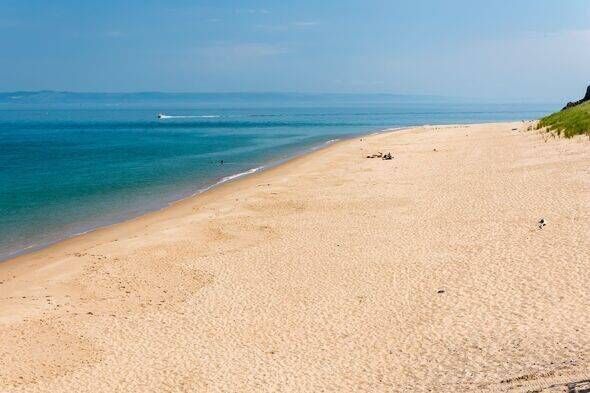 This beautiful beach greets you as you arrive at Caldey Island by boat This beautiful beach greets you as you arrive at Caldey Island by boat