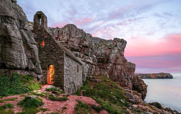 You can follow the route from the village towards the coastline, where you'll find a building unlike any other in Wales You can follow the route from the village towards the coastline, where you'll find a building unlike any other in Wales